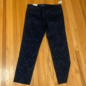 Pixie Pant Navy Blue with black accents size 10 regular